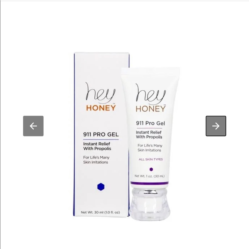HEY HONEY 911 Pro Gel Instant Relief 1oz $48 CLEAN BEAUTY NIB